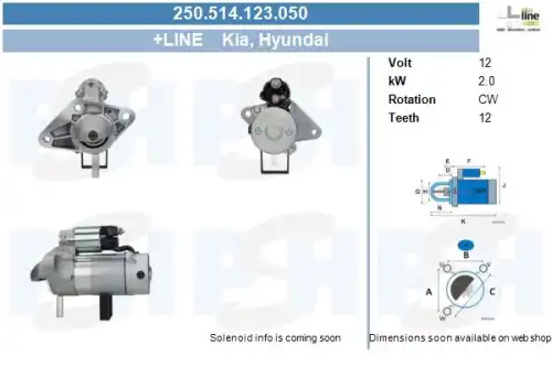 Стартер CV PSH 250.514.123.050