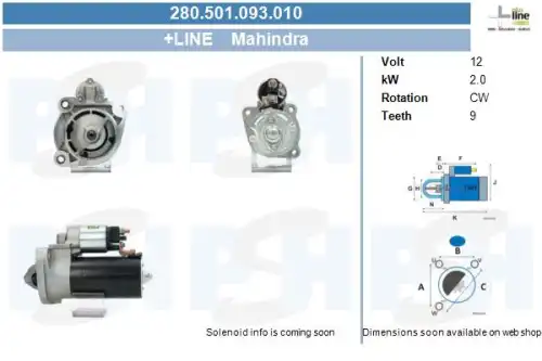 Стартер CV PSH 280.501.093.010