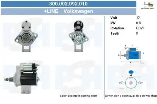 Стартер CV PSH 300.002.092.010