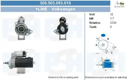 Стартер CV PSH 300.503.093.010