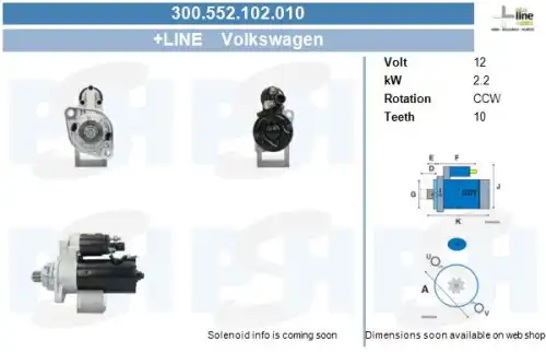 Стартер CV PSH 300.552.102.010