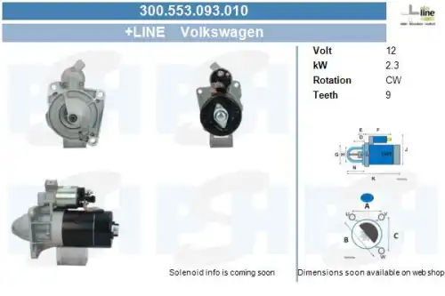Стартер CV PSH 300.553.093.010