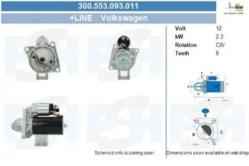 Стартер CV PSH 300.553.093.011