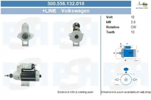 Стартер CV PSH 300.556.132.010