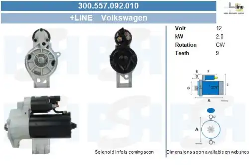 Стартер CV PSH 300.557.092.010