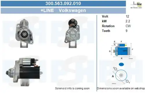 Стартер CV PSH 300.563.092.010