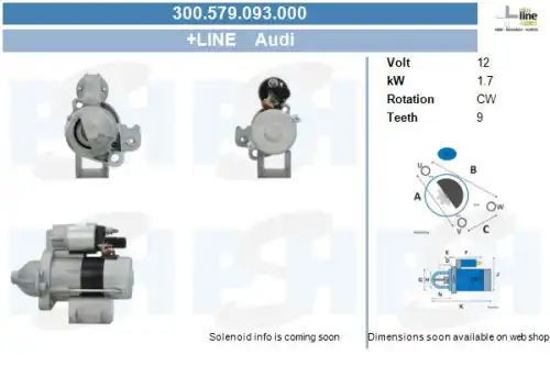 Стартер CV PSH 300.579.093.000