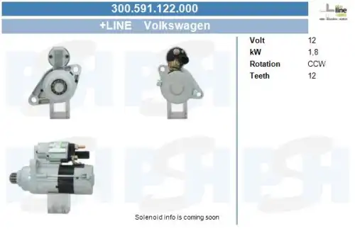 Стартер CV PSH 300.591.122.000