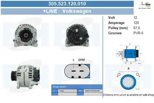 Генератор CV PSH 305.523.120.010