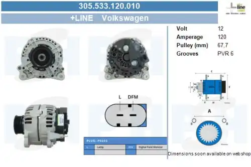 Генератор CV PSH 305.533.120.010