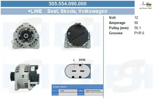Генератор CV PSH 305.554.090.000