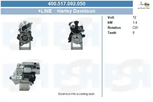 Стартер CV PSH 400.517.092.050