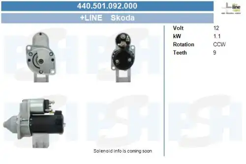Стартер CV PSH 440.501.092.000
