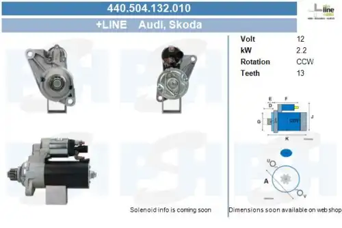 Стартер CV PSH 440.504.132.010