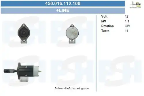 Стартер CV PSH 450.016.112.100