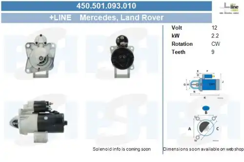 Стартер CV PSH 450.501.093.010