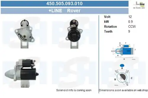Стартер CV PSH 450.505.093.010