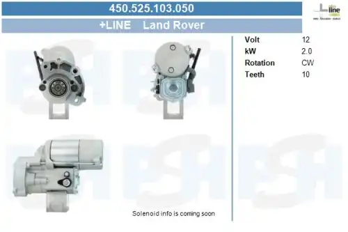 Стартер CV PSH 450.525.103.050