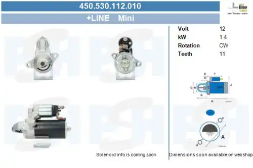 Стартер CV PSH 450.530.112.010