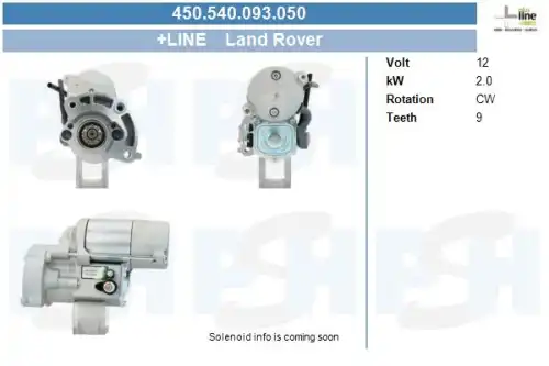 Стартер CV PSH 450.540.093.050