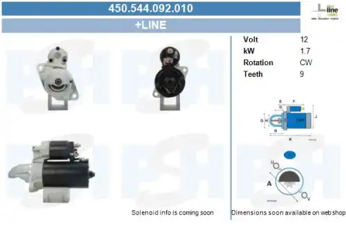 Стартер CV PSH 450.544.092.010