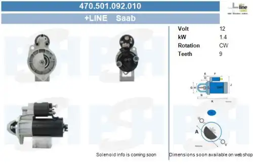 Стартер CV PSH 470.501.092.010