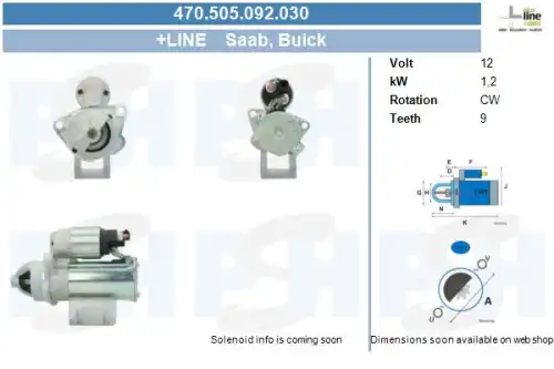 Стартер CV PSH 470.505.092.030