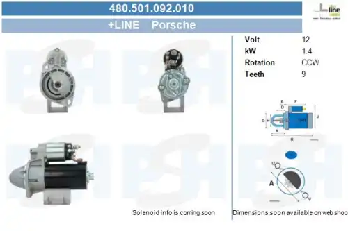 Стартер CV PSH 480.501.092.010
