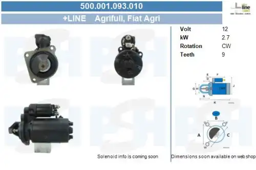 Стартер CV PSH 500.001.093.010
