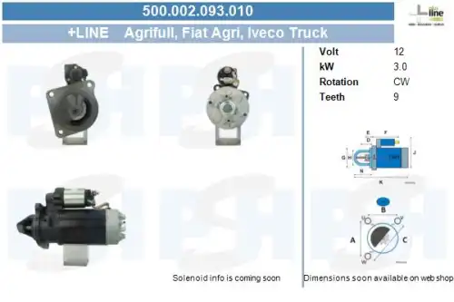 Стартер CV PSH 500.002.093.010