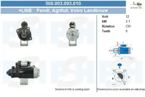 Стартер CV PSH 500.003.093.010