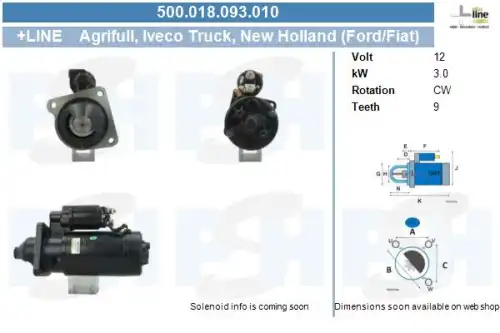 Стартер CV PSH 500.018.093.010