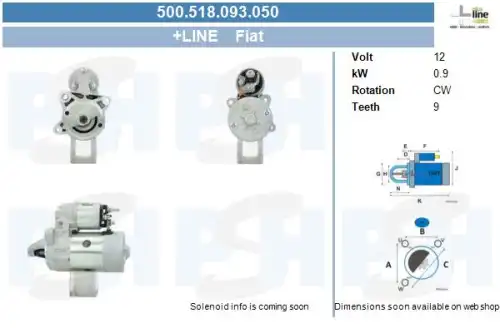 Стартер CV PSH 500.518.093.050
