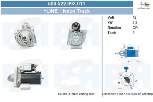 Стартер CV PSH 500.522.093.011