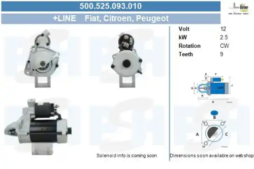 Стартер CV PSH 500.525.093.010