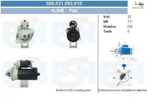 Стартер CV PSH 500.531.093.010