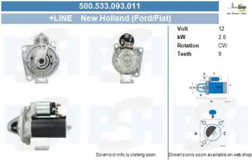 Стартер CV PSH 500.533.093.011