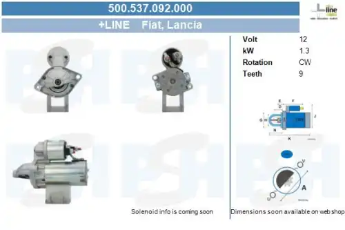 Стартер CV PSH 500.537.092.000