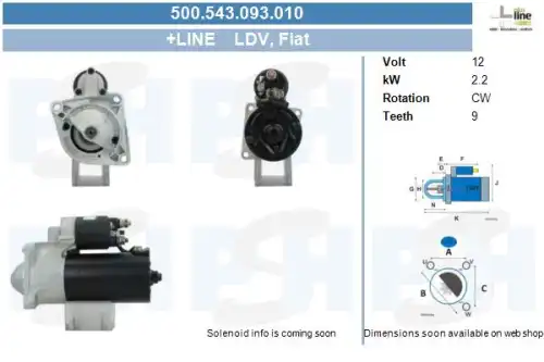 Стартер CV PSH 500.543.093.010