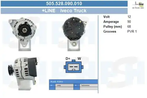 Генератор ! \IVECO 505.528.090.010 CV PSH