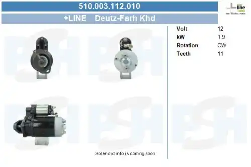 Стартер CV PSH 510.003.112.010