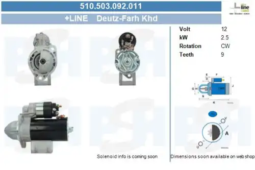 Стартер CV PSH 510.503.092.011