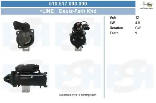 Стартер CV PSH 510.517.093.090