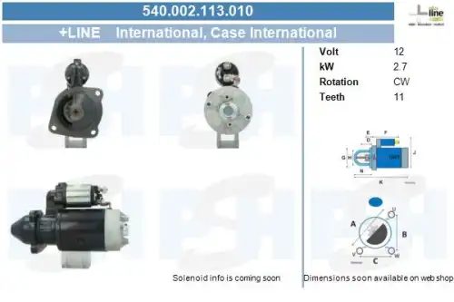 Стартер CV PSH 540.002.113.010