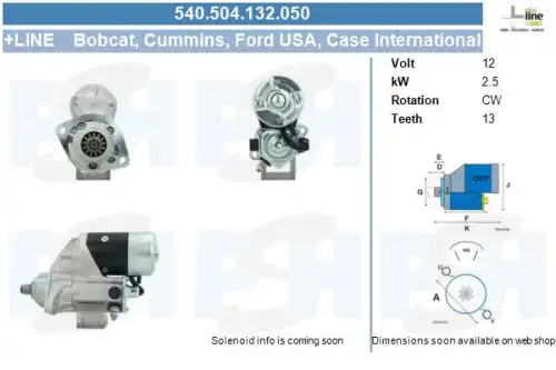 Стартер CV PSH 540.504.132.050