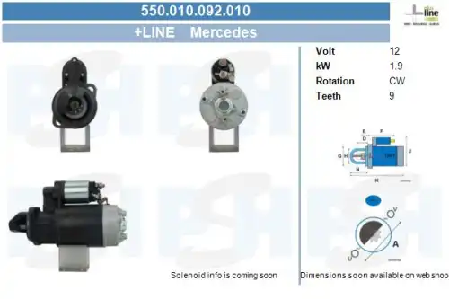 Стартер CV PSH 550.010.092.010