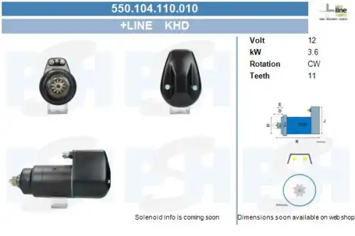 Стартер CV PSH 550.104.110.010