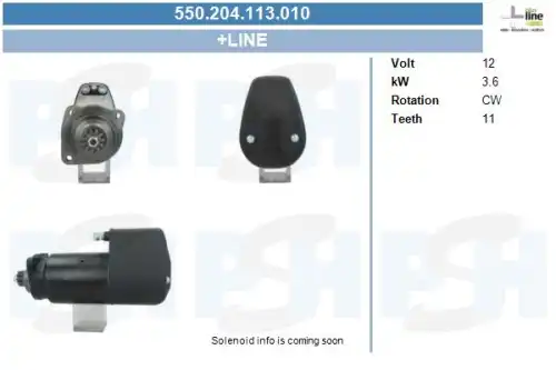 Стартер CV PSH 550.204.113.010