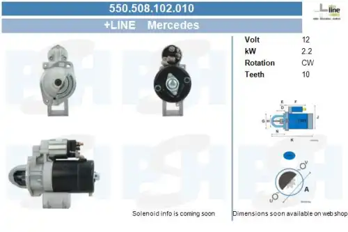 Стартер CV PSH 550.508.102.010
