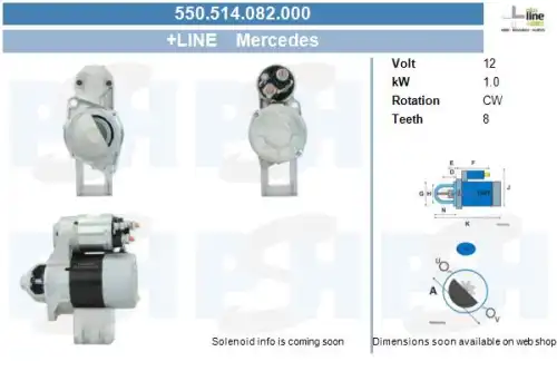 Стартер CV PSH 550.514.082.000
